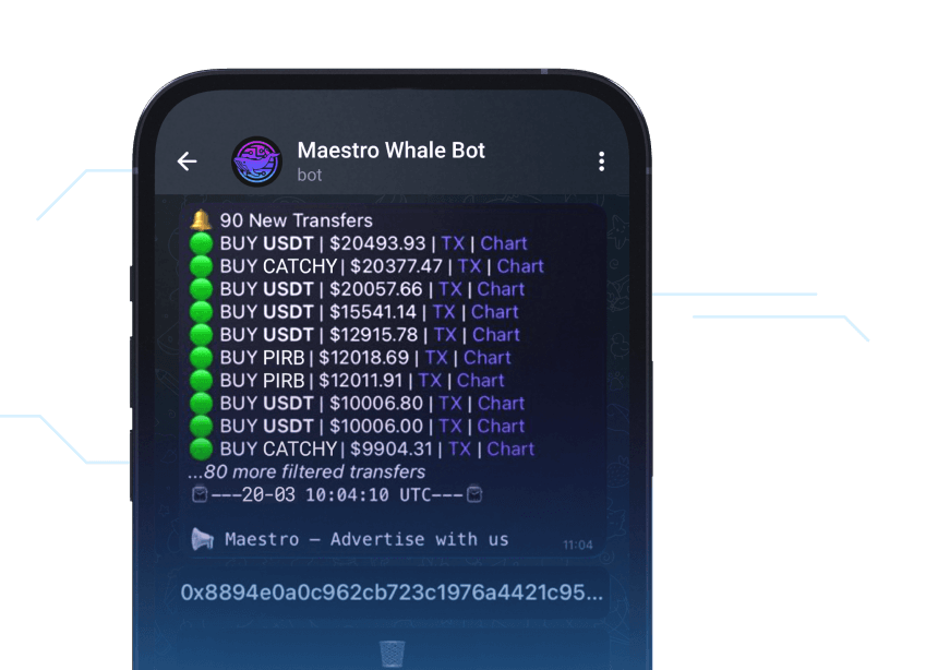 Whale Bot interface