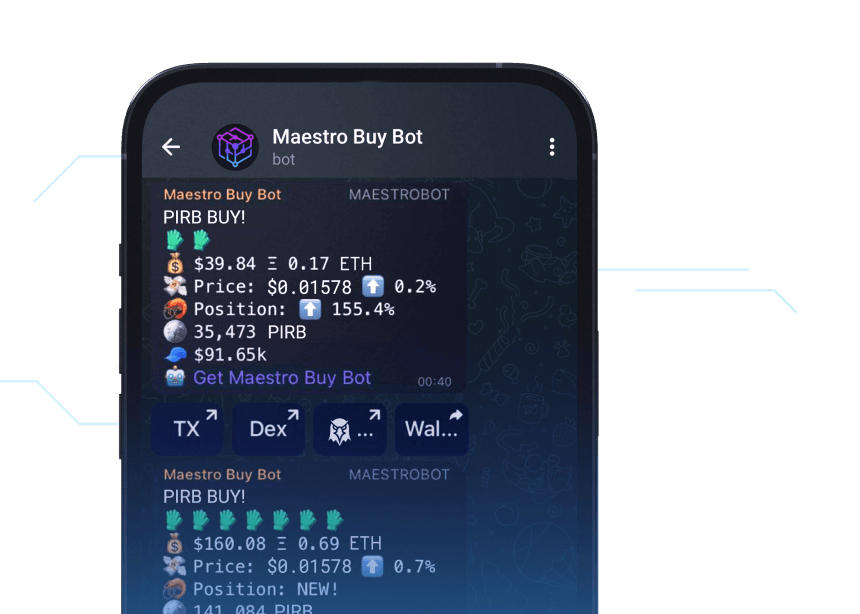 Buy Bot interface